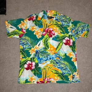 Polo Ralph Lauren Caldwell Hawaiian Shirt Mens Large Floral Aloha